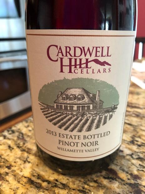 2013 Cardwell Hill Cellars Pinot Noir, USA, Oregon, Willamette Valley ...