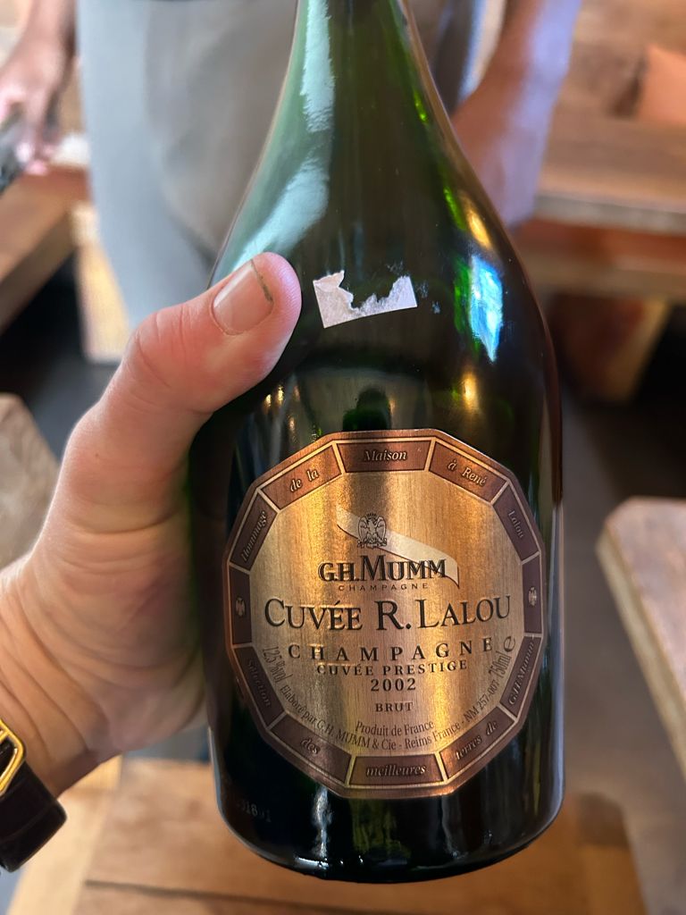 2002 G. H. Mumm & Cie Champagne Cuvée R. Lalou Prestige