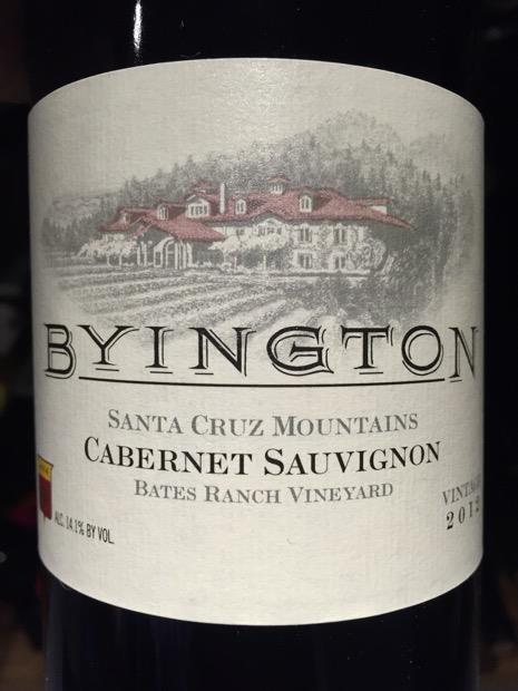 2012 Byington Cabernet Sauvignon Bates Ranch, USA, California, Santa ...