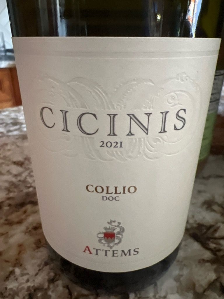 2021 Attems Collio Sauvignon Blanc Cicinis, Italy, Friuli-Venezia ...