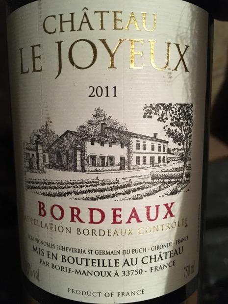 16 Chateau Le Joyeux France Bordeaux Cellartracker