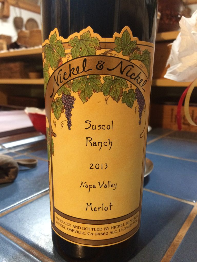 2013 Nickel & Nickel Merlot Suscol Ranch, USA, California, Napa Valley