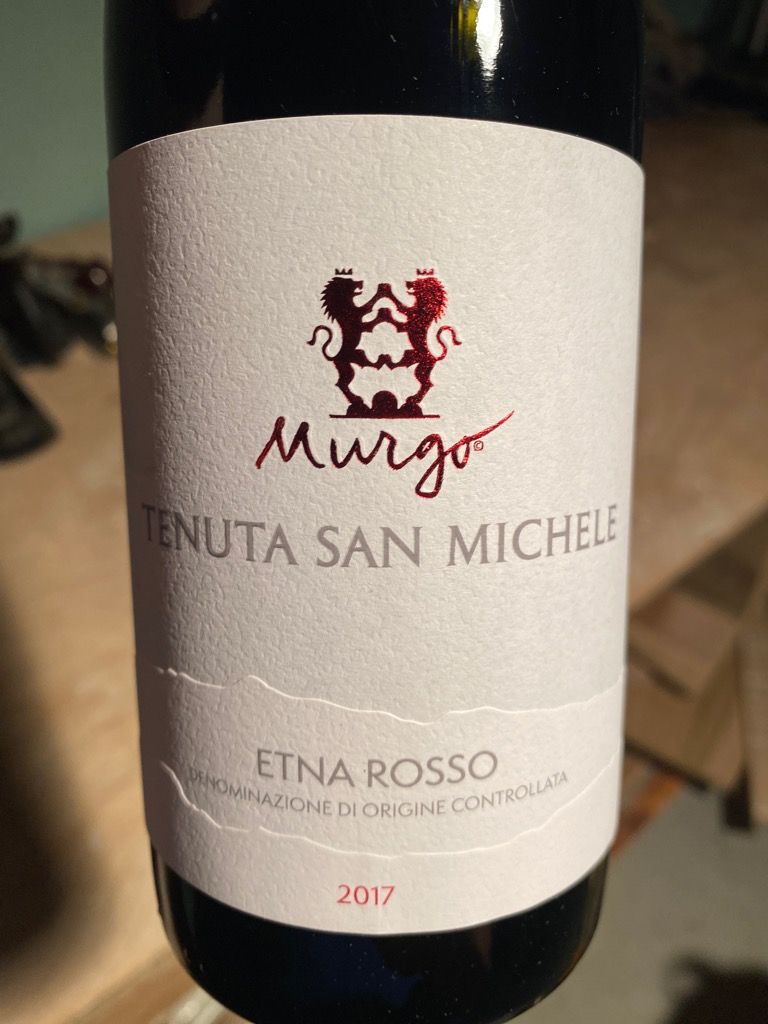 2017 Murgo Etna Tenuta San Michele Rosso CellarTracker