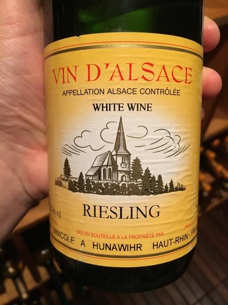 Hunawihr Riesling 2010 Cave Vinicole de Hunawihr Riesling Haut-Rhin, France, Alsace ...