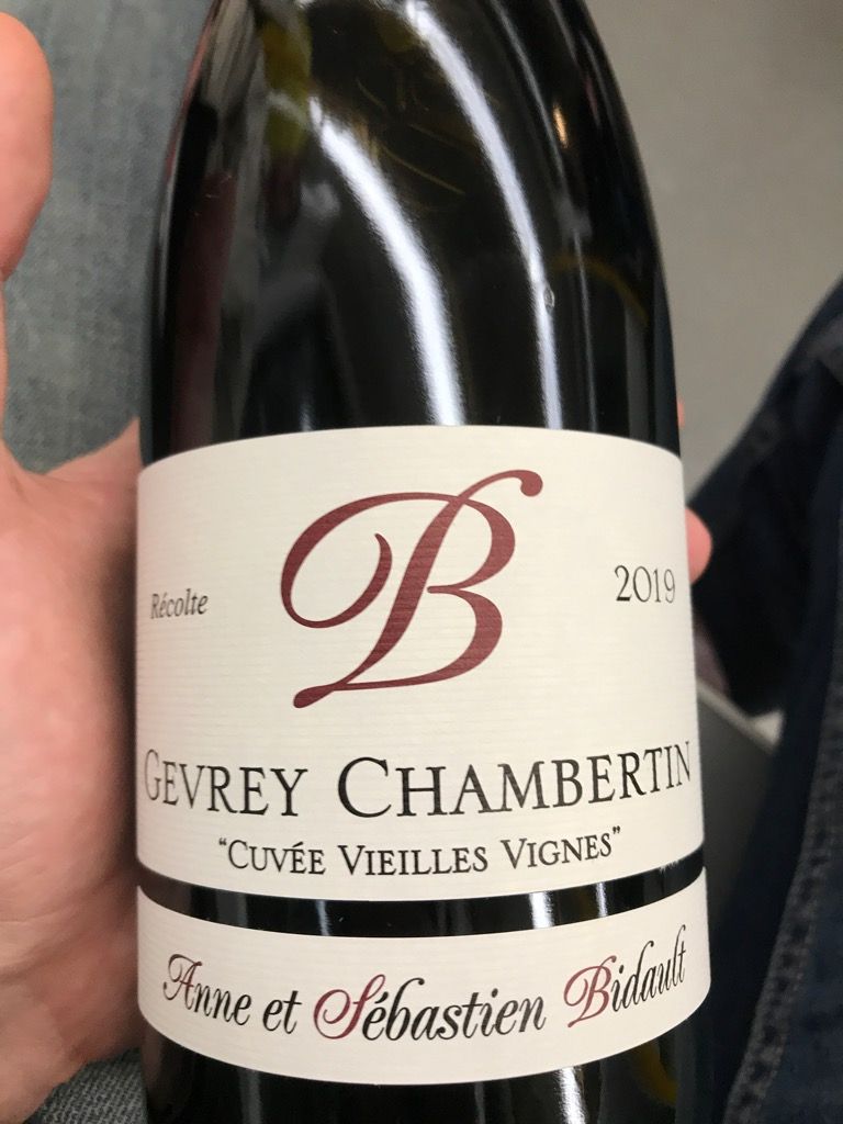 2020 Anne et Sébastien Bidault Gevrey-Chambertin Cuvée Vieilles