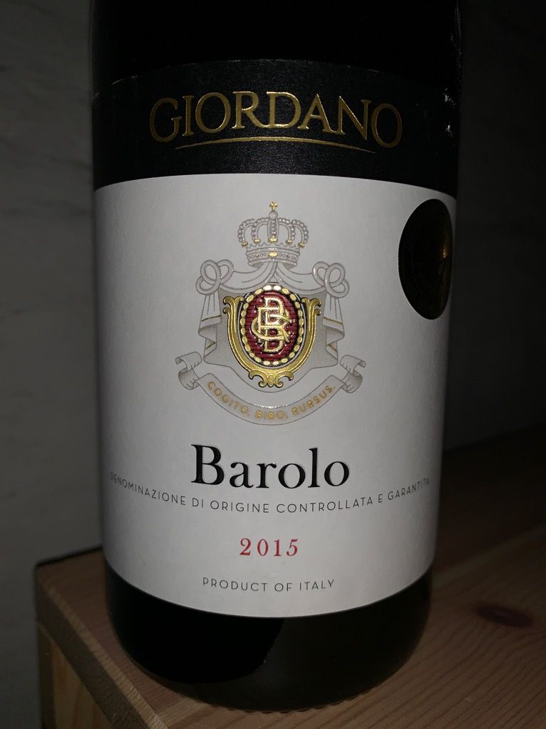 2015 Giordano Barolo - CellarTracker