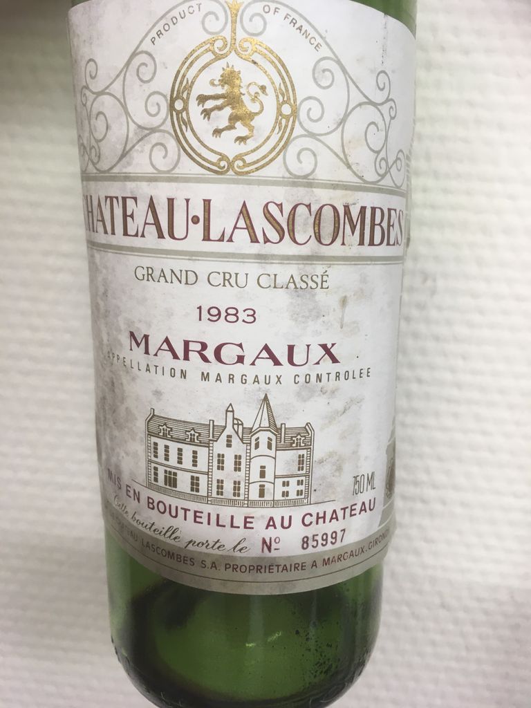 CH.LASCOMBES シャトー ラスコンブ 1983 マルゴー 750ml 赤ワイン #523-