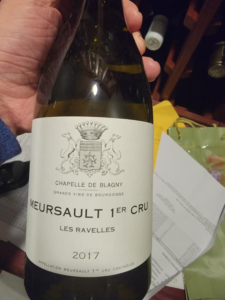 2017 Chapelle de Blagny Meursault 1er Cru Les Ravelles, France