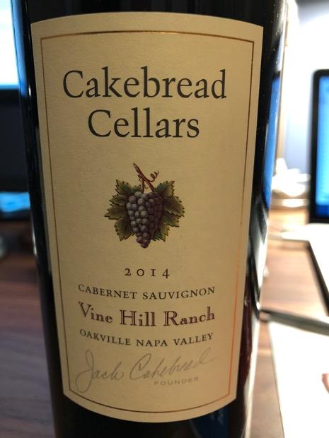 2013 Cakebread Cellars Cabernet Sauvignon Vine Hill Ranch