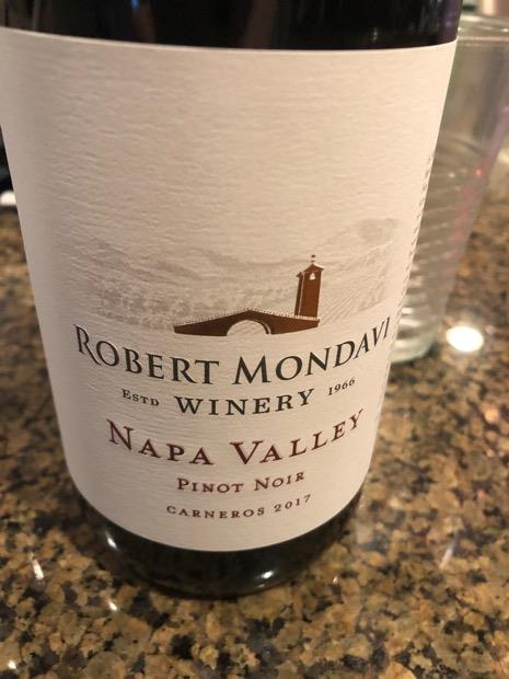 2017 Robert Mondavi Winery Pinot Noir - CellarTracker