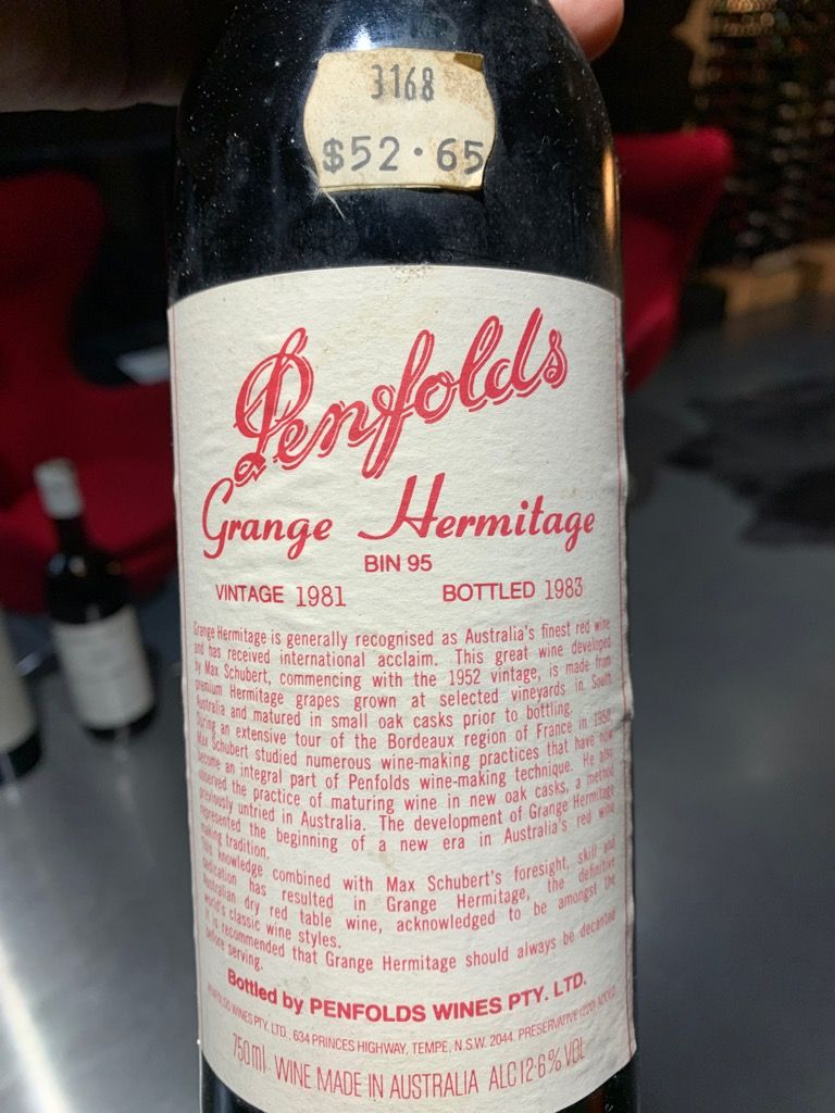 1981 Penfolds Grange - CellarTracker