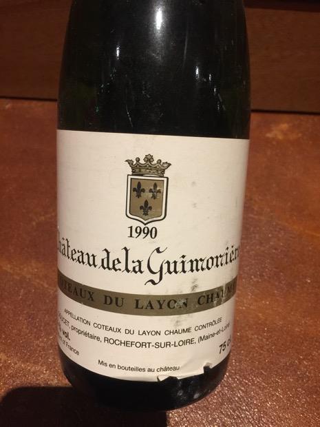 1989 Château de la Guimonière Coteaux du Layon Chaume - CellarTracker