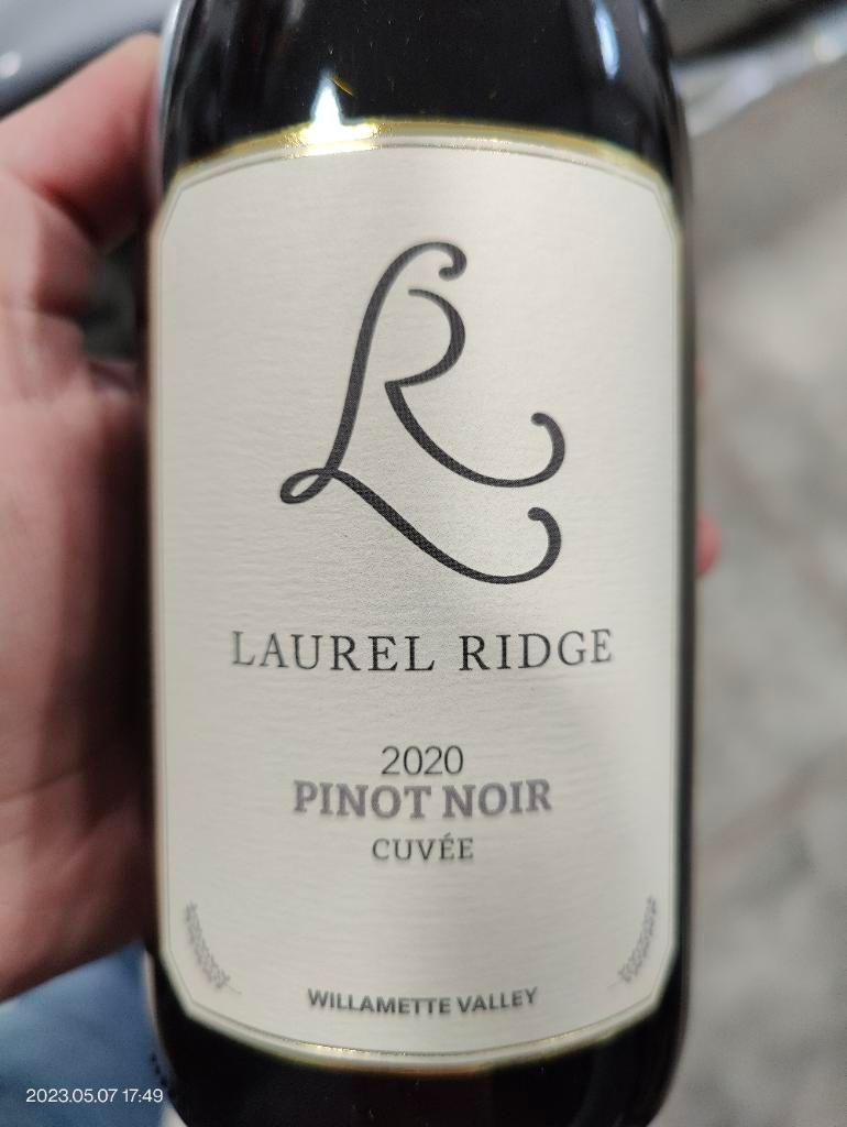 2020 Laurel Ridge Pinot Noir Cuvée, USA, Oregon, Southern Oregon, Rogue ...