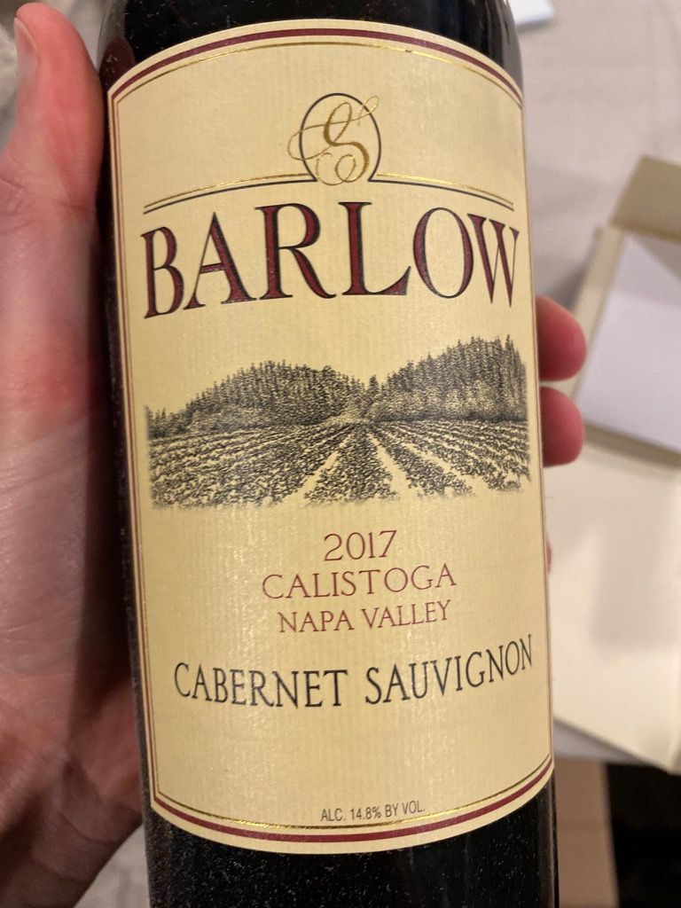 2017 Barlow Vineyards Cabernet Sauvignon, USA, California, Napa Valley ...