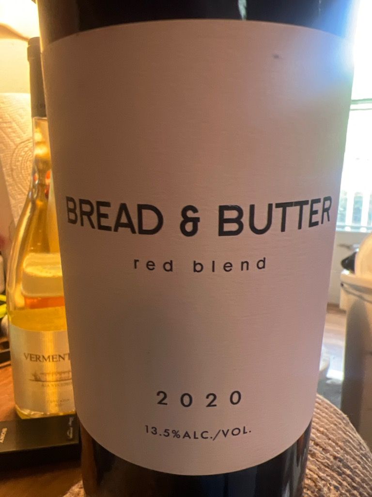 2020 Bread & Butter Red Blend Napa Valley, USA, California, Napa Valley CellarTracker