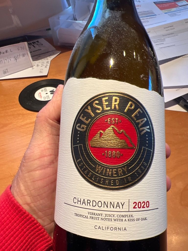 2020 Geyser Peak Chardonnay, USA, California, Sonoma County - CellarTracker