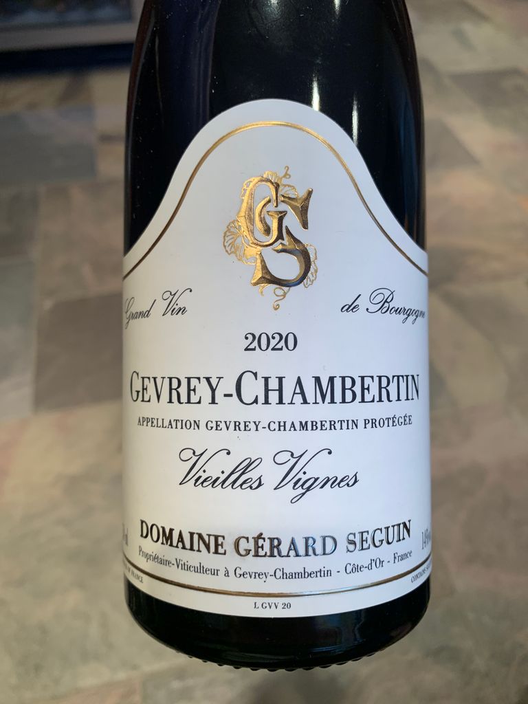 2020 Gérard Seguin Gevrey-Chambertin Vieilles Vignes - CellarTracker