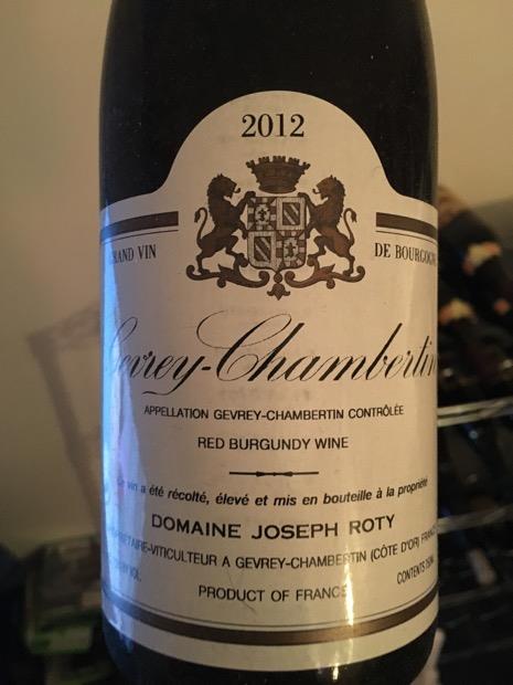 2012 Domaine Joseph Roty Gevrey-Chambertin 1er Cru Fontenys