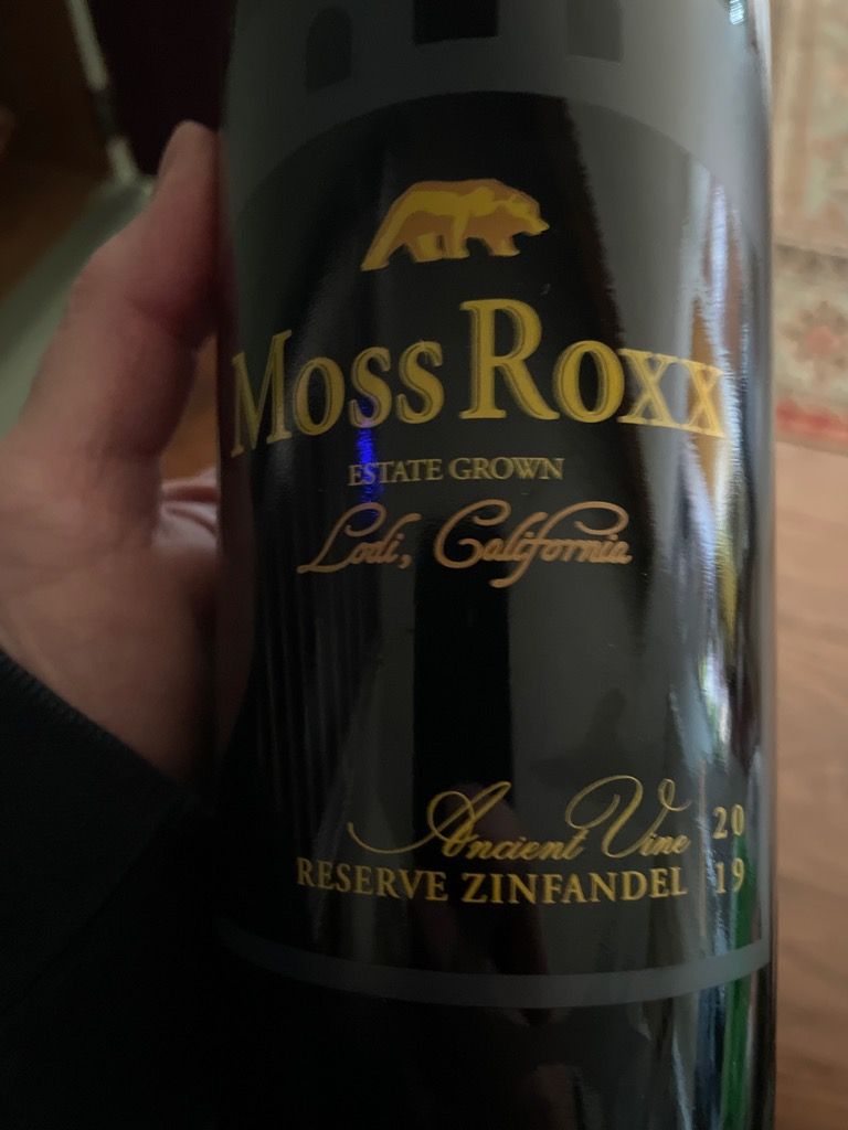 2019 Moss Roxx Zinfandel Ancient Vine Reserve, USA, California, Central