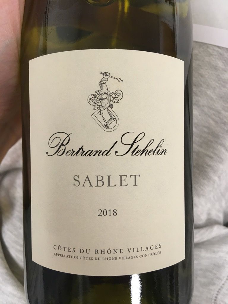 2018 Domaine Bertrand Stehelin Côtes du Rhône Villages Sablet Cheval