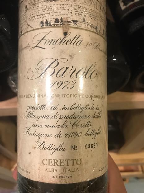 1971 Ceretto Barolo Zonchetta - CellarTracker