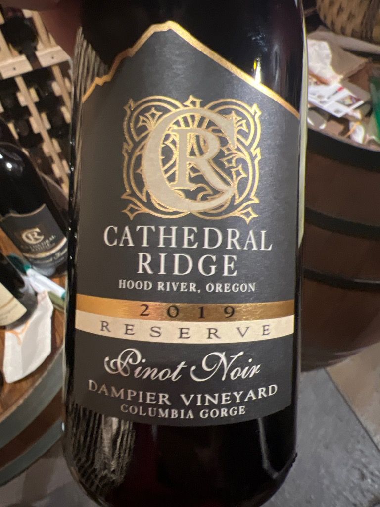 2019 Cathedral Ridge Pinot Noir Reserve Dampier Vineyard, USA, Oregon ...