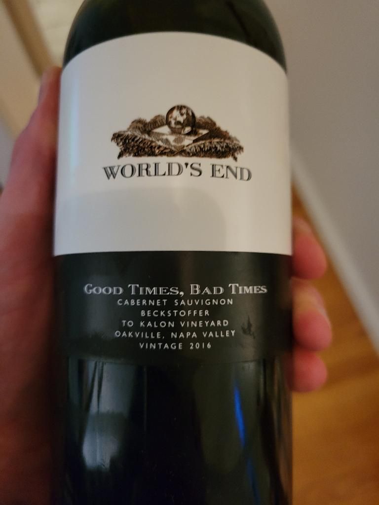 2015 World's End Sauvignon Money Talks Beckstoffer III