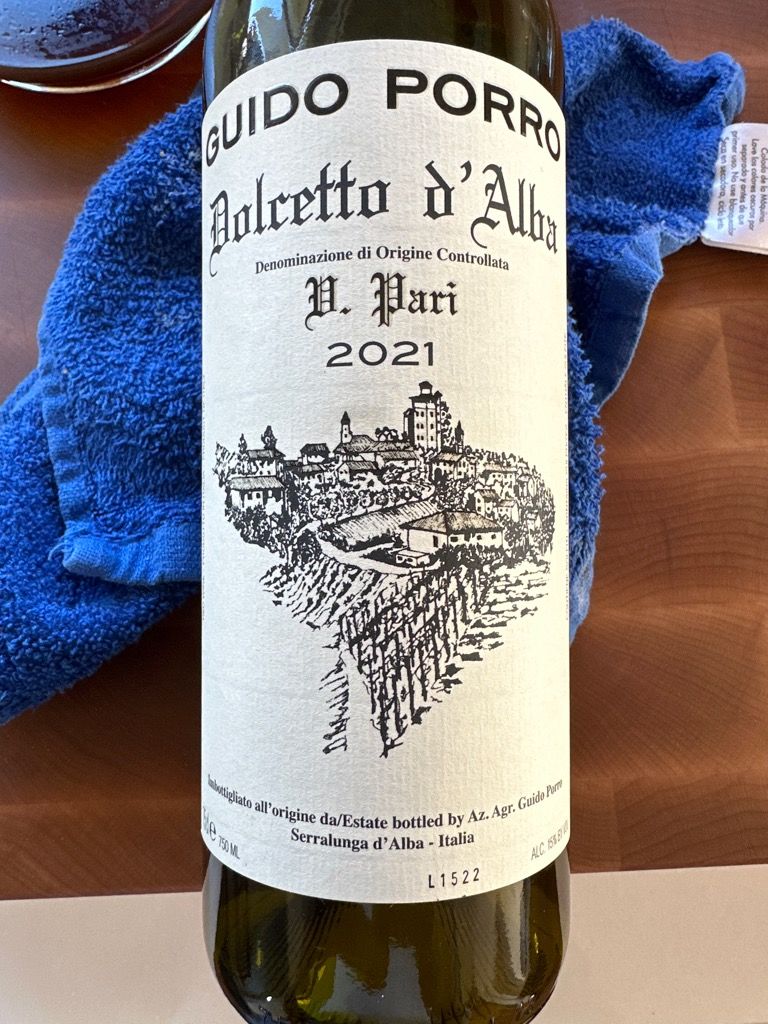 2021 Guido Porro Dolcetto d'Alba V. Pari, Italy, Piedmont, Alba