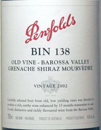 2002 Penfolds Bin 138 Shiraz Grenache Mourvèdre - CellarTracker