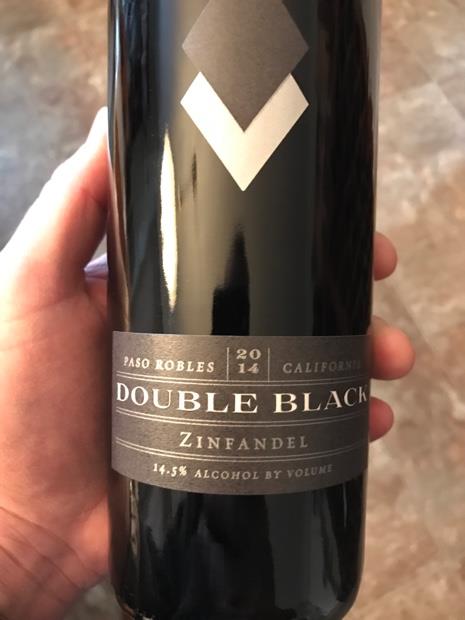2018 Double Black Zinfandel - CellarTracker