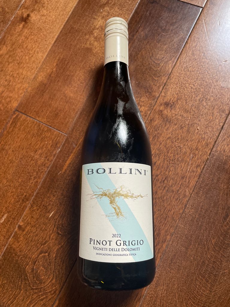 2022 Bollini Pinot Grigio Vigneti delle Dolomiti IGT, Italy, Trentino ...