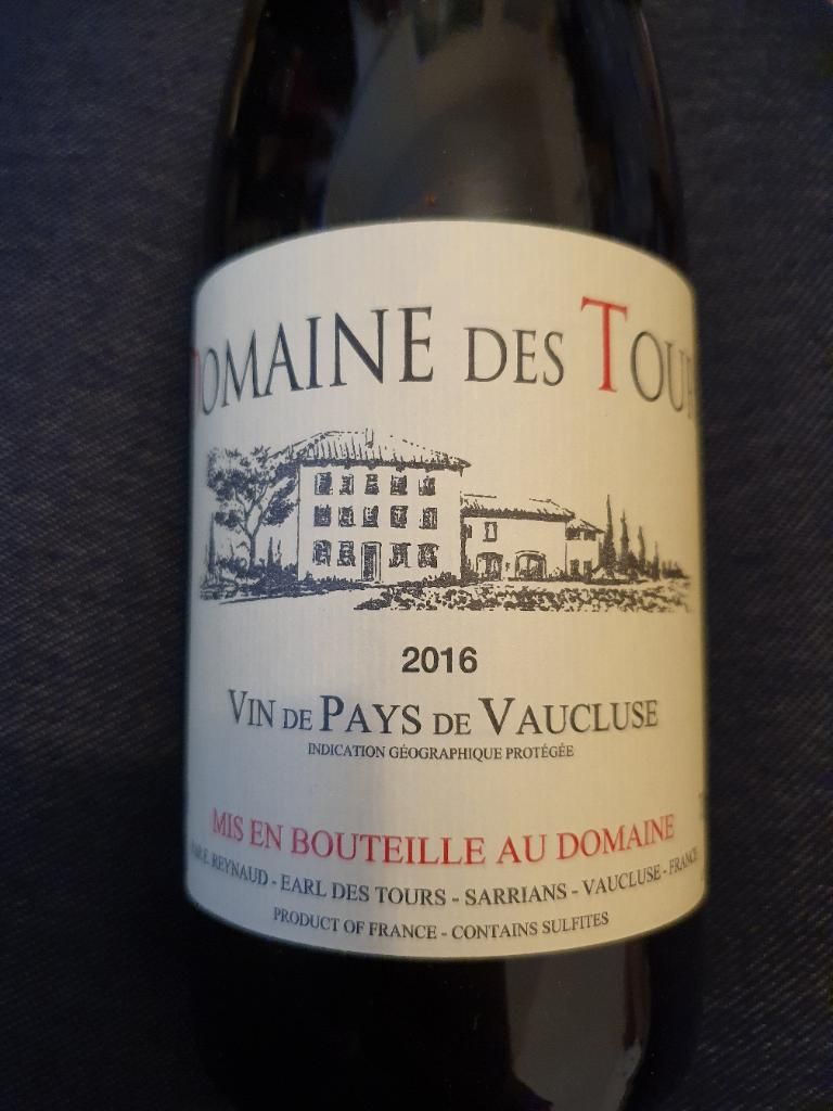 2016 Domaine des Tours Vaucluse - CellarTracker