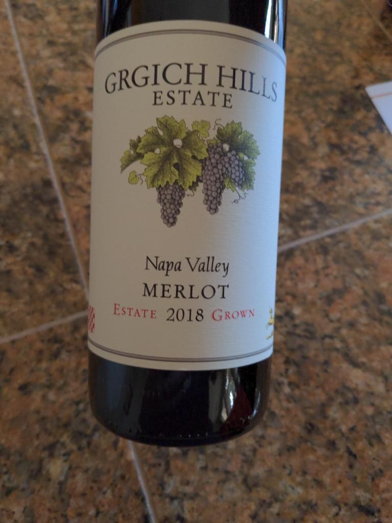 2018 Grgich Hills Merlot, USA, California, Napa Valley - CellarTracker