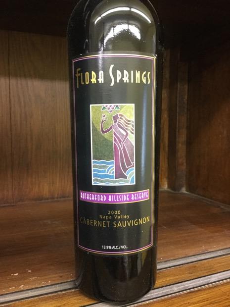 2000 Flora Springs Cabernet Sauvignon Rutherford Hillside Reserve, USA ...