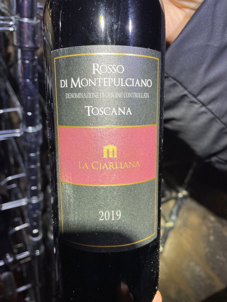 2019 La Ciarliana Rosso di Montepulciano, Italy, Tuscany, Montepulciano ...