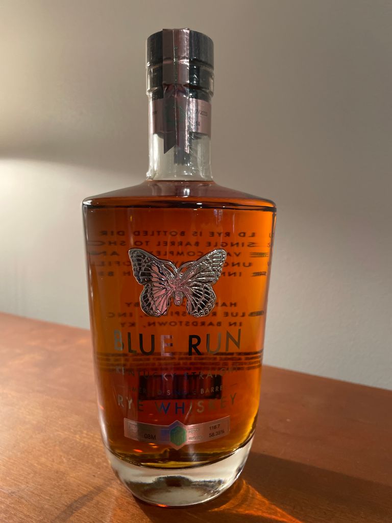 2023 Blue Run Spirits Emerald Single Barrel 08M Kentucky Straight Rye Whiskey, 58.35