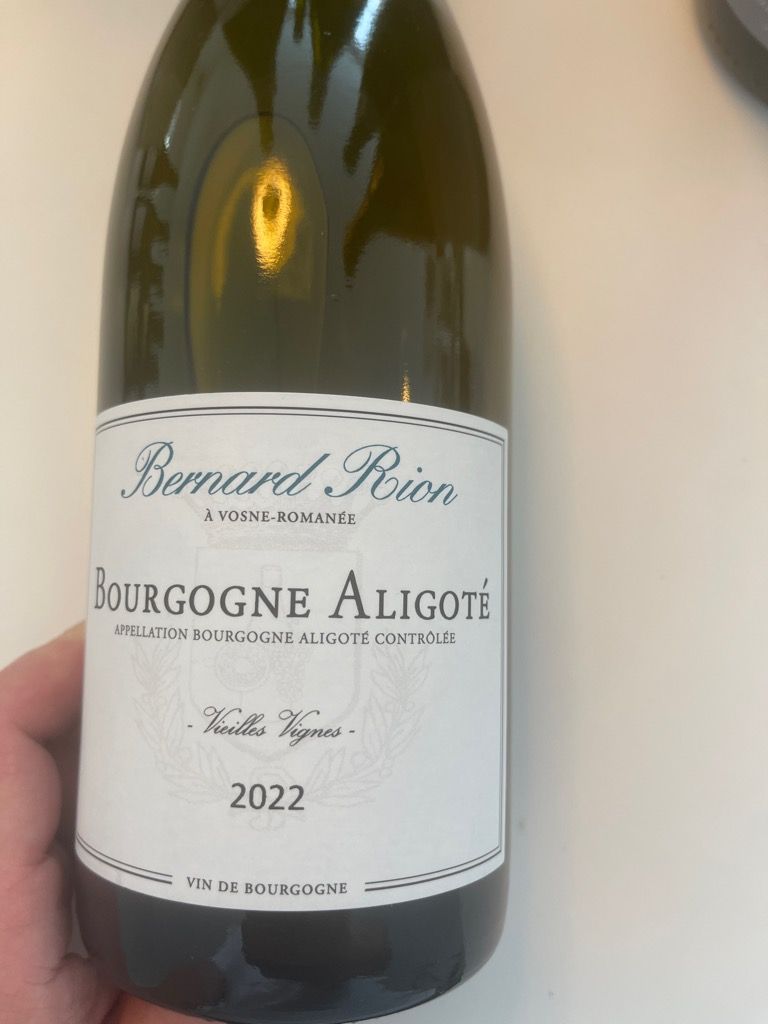 2022 Bernard Rion Bourgogne-Aligoté Vieilles Vignes - CellarTracker