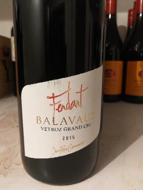 2015 Jean-René Germanier Fendant Grand Cru Balavaud, Switzerland ...