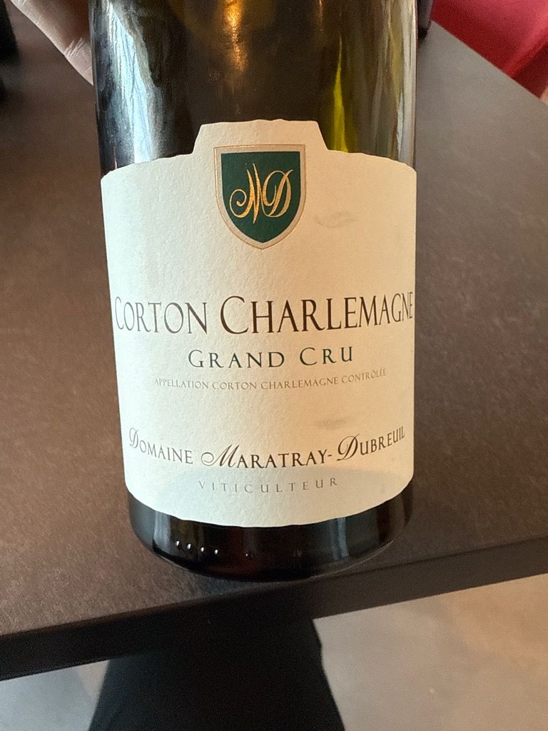 2021 Domaine Maratray-Dubreuil Corton-Charlemagne - CellarTracker