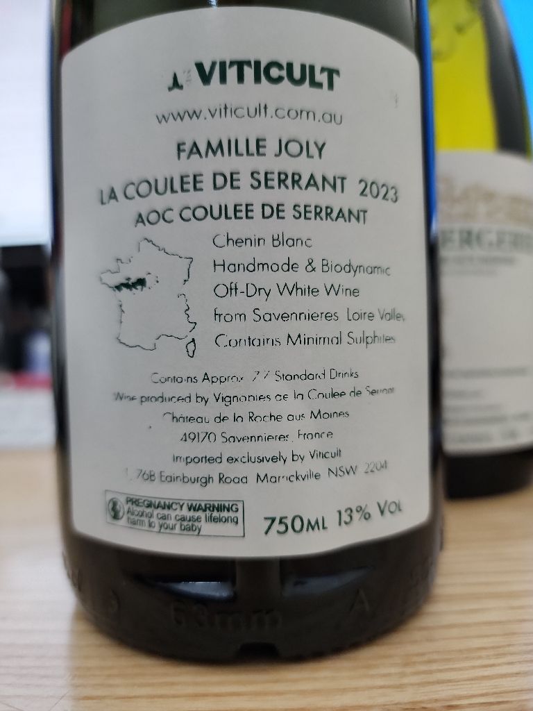 2020 Nicolas Joly Clos de la Coulée de Serrant - CellarTracker
