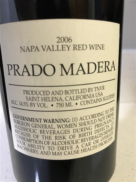 2006 The Napa Valley Reserve Prado Madera - CellarTracker
