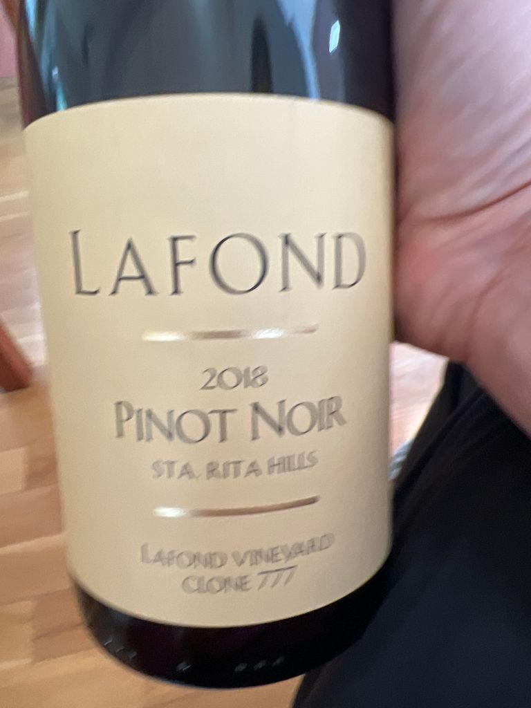 2018 Lafond Pinot Noir Clone 777 Lafond Vineyard, USA, California