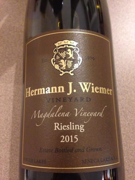 2015 Hermann J. Wiemer Riesling Magdalena Vineyard
