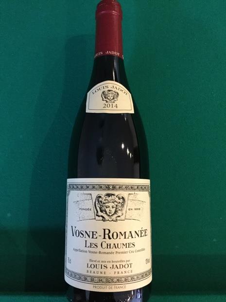Louis Jadot Vosne-Romanée 2014 750ml 2014 Louis Jadot Vosne-Romanée 1er Cru Les Chaumes
