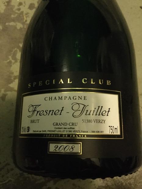 k*k様 Fresnet-Juillet 2002 ブリュットシャンパン 750 2002 Fresnet-Juillet Champagne Grand Cru Special Club - CellarTracker