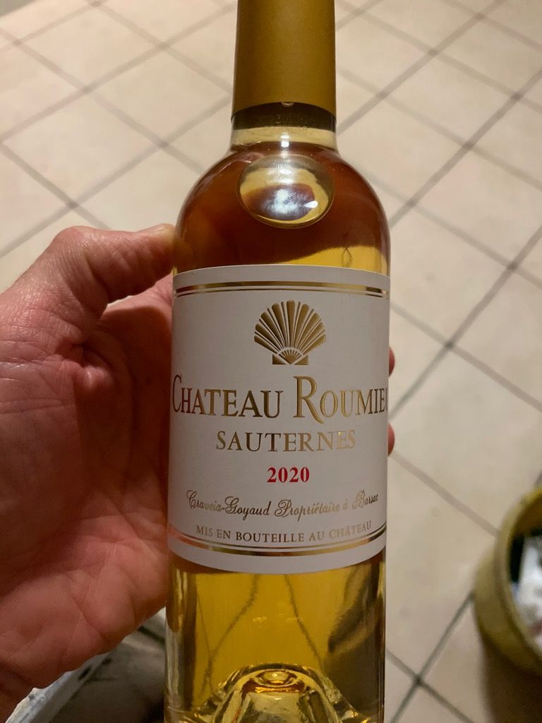 2020 Château Roumieu, France, Bordeaux, Sauternais, Sauternes ...