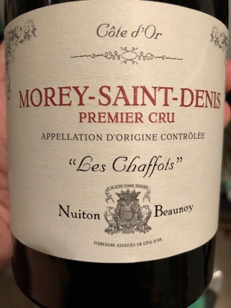 2014 Nuiton-Beaunoy Morey St. Denis 1er Cru Les Chaffots, France ...