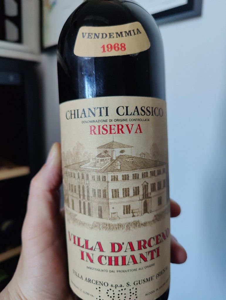 1968 Villa Arceno Chianti Classico Riserva, Italy, Tuscany, Chianti ...