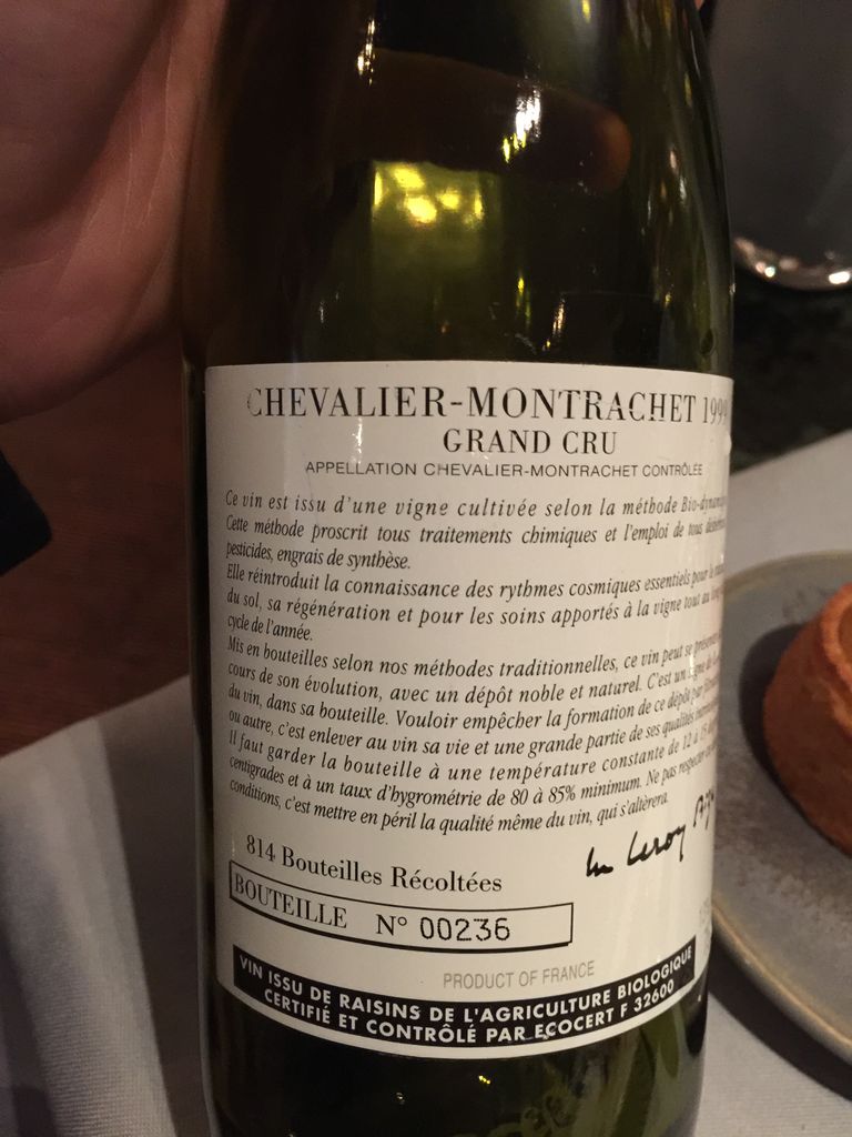 1999 Domaine d'Auvenay (Lalou Bize-Leroy) Chevalier-Montrachet