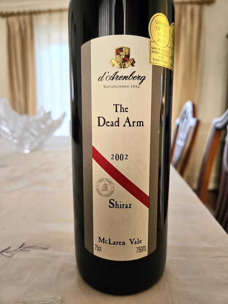 2002 d'Arenberg Shiraz The Dead Arm - CellarTracker